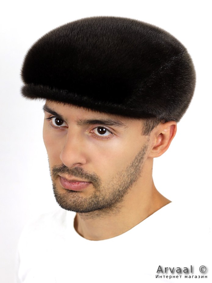 Мужская зимняя шапка из норки