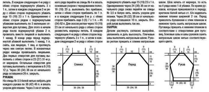 Вязание кардигана регланом снизу спицами
