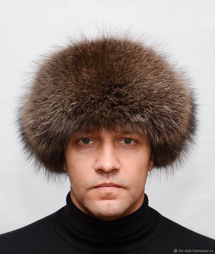 Меховая шапка мужская
