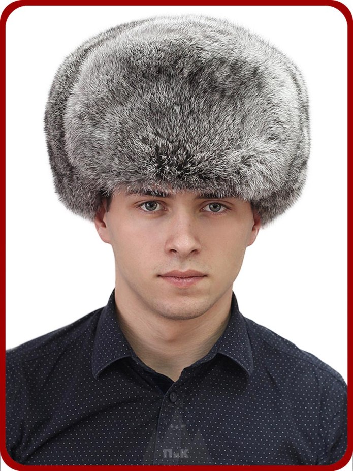 Шапка из кролика мужская