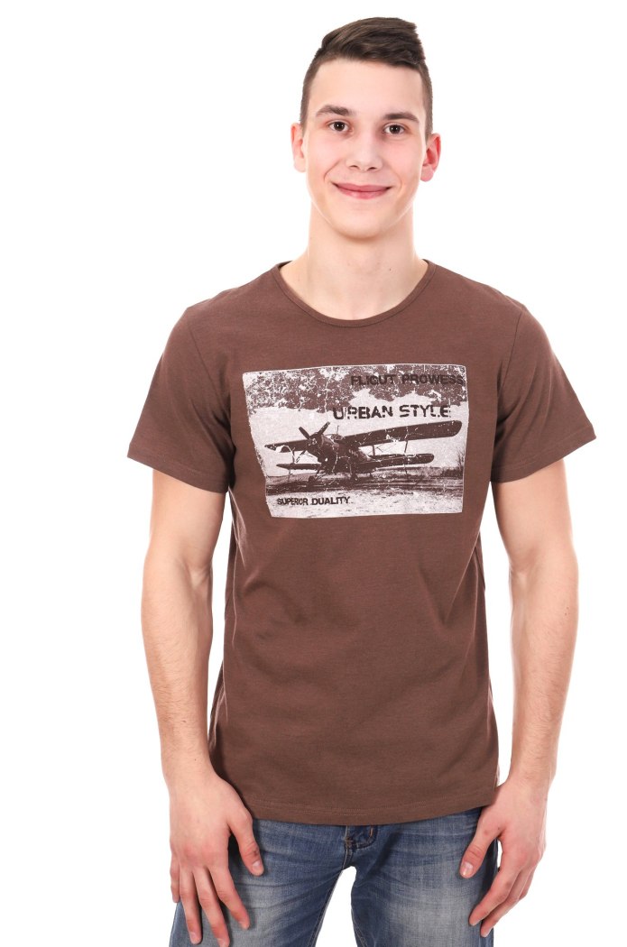 Футболка Celio мужская коричневая