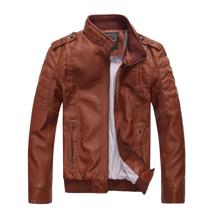 Massimo Dutti Leather Jacket men