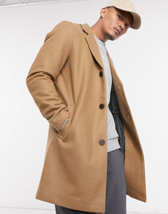 Пальто мужское DKNY Camel