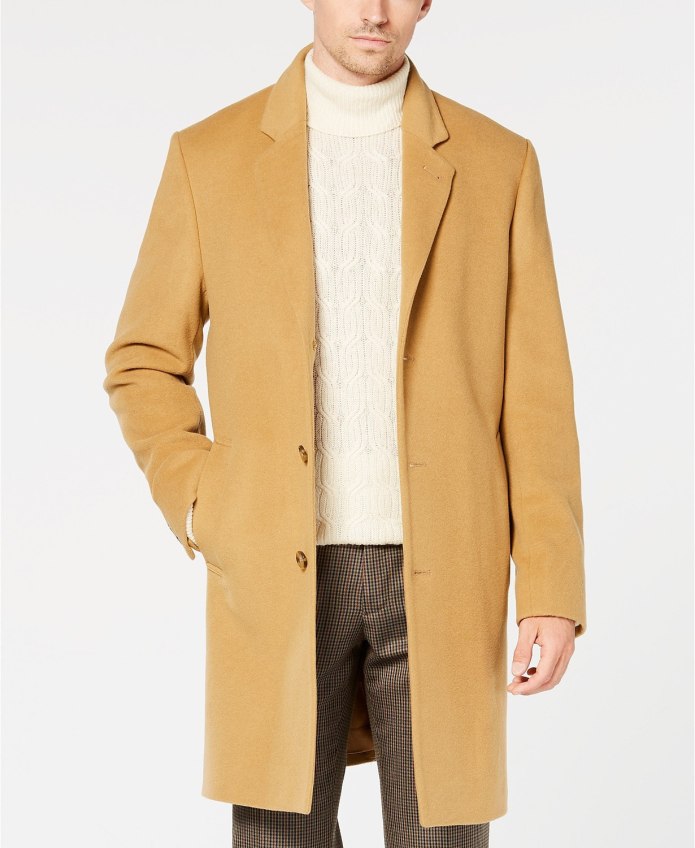 Бежевое пальто Burton Menswear big & Tall
