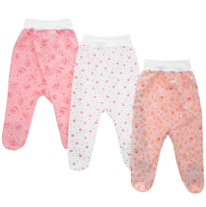 Mothercare ползунки для девочек розовые 3шт
