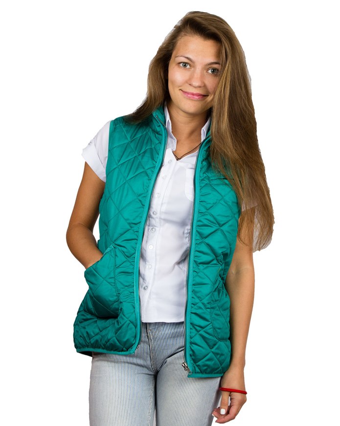 Blue down Vest