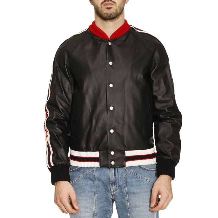 Gucci Hollywood Leather Bomber Jacket