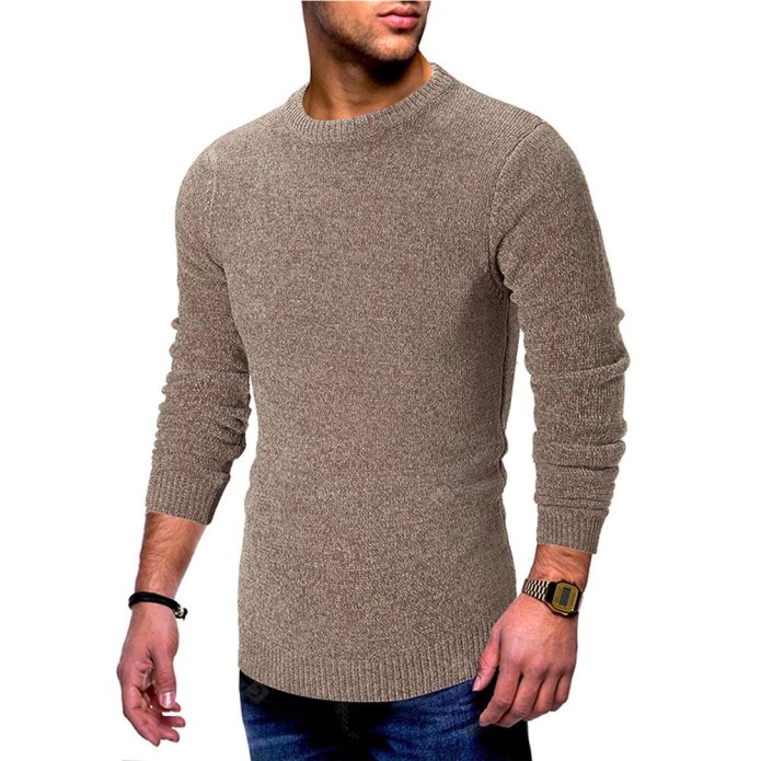 Scoop Neck Pullover men