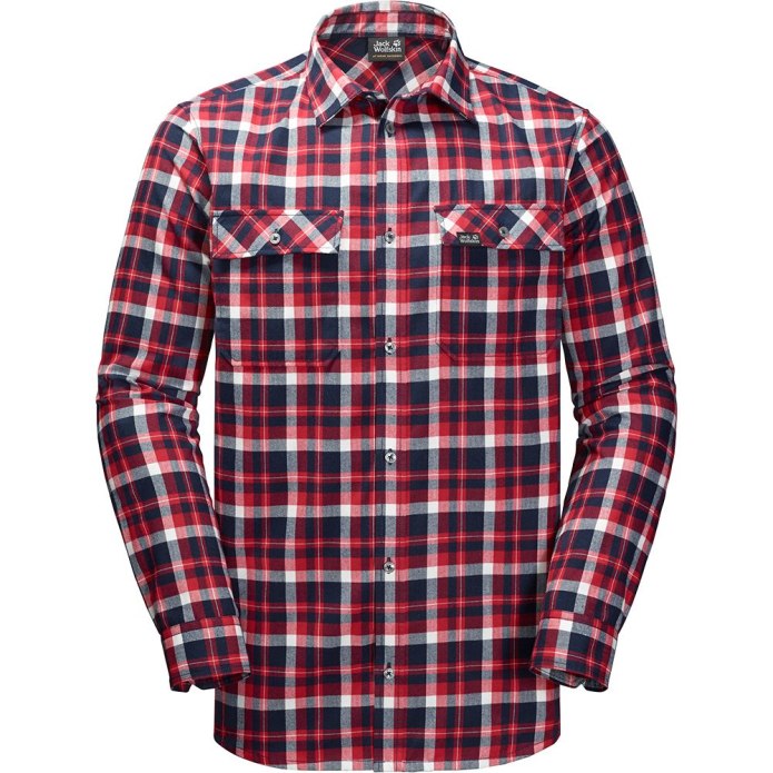 Hooded Sherpa-lined Flannel Shirt Jacket