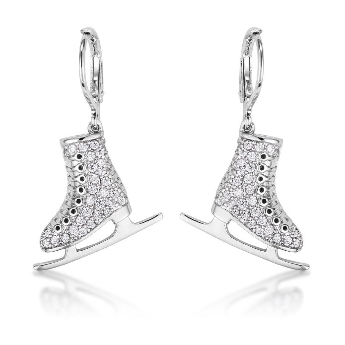Сережки фигурные коньки