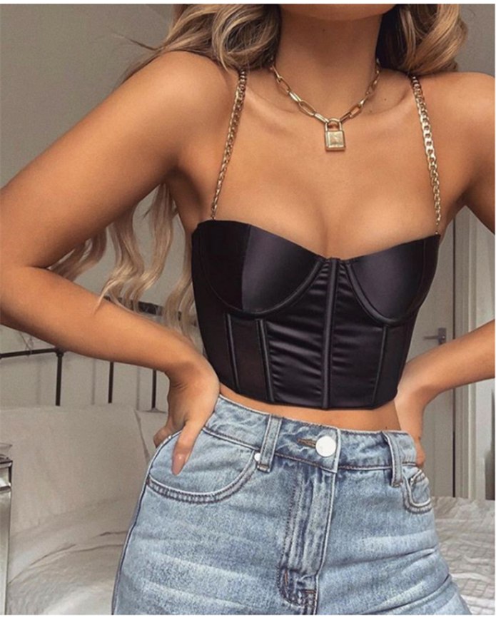 Missguided топ чёрный бра