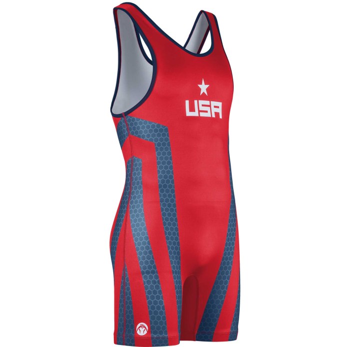 Wrestling Singlet ASICS Size Chart