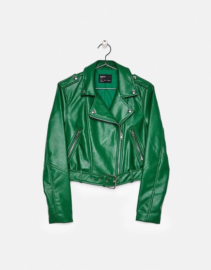 Meje Leather Green Jacket