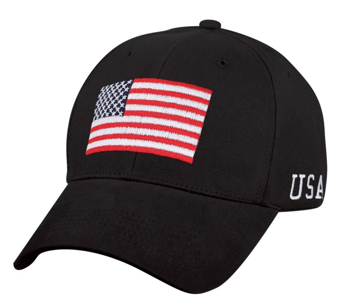 Черная кепка USA 90t