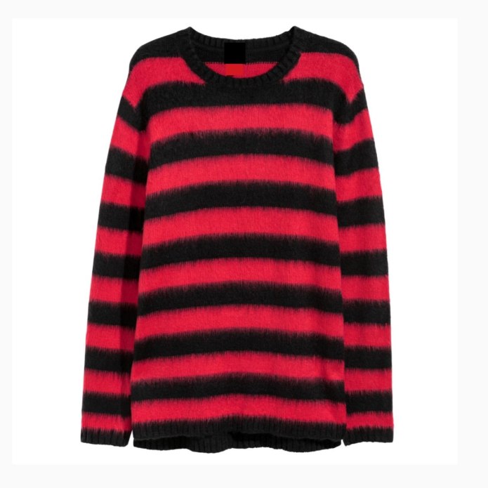 Черно красный свитер h&m