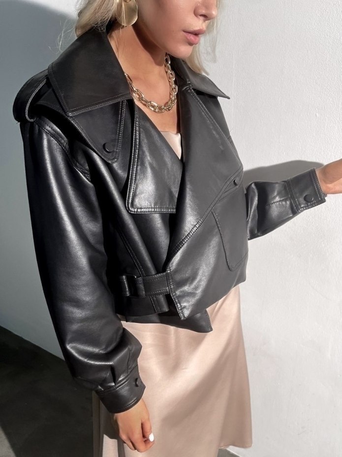 Серебряная косуха Zara