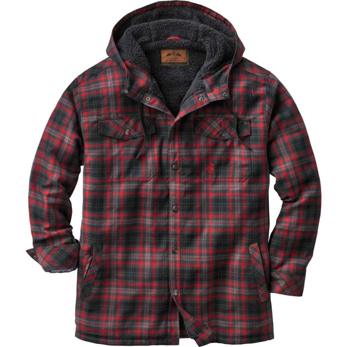 Legendary Whitetails Mens Maplewood Hooded Shirt Jacket