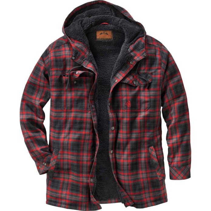 Men's Camp Night Berber lined Hooded Flannel