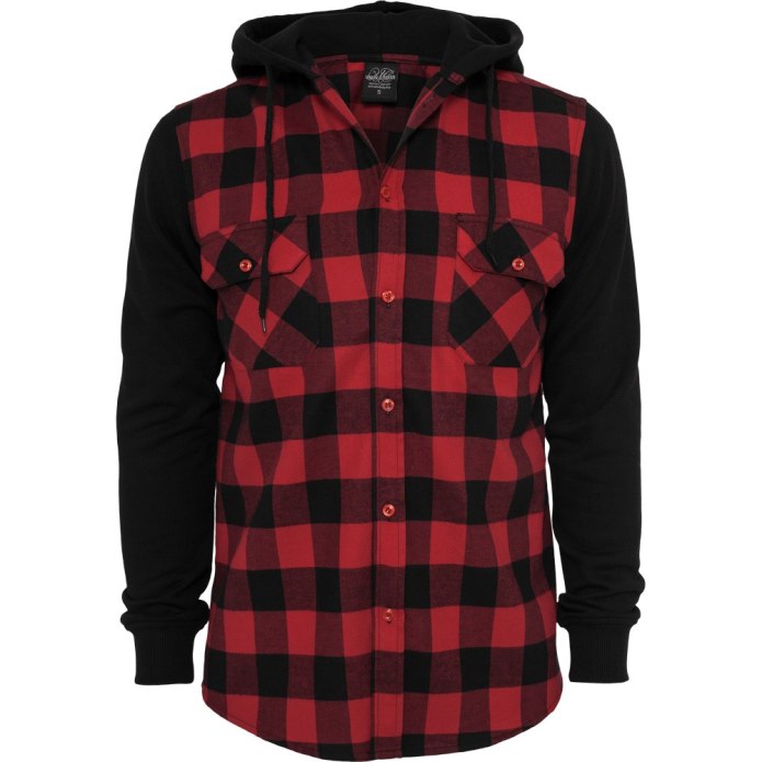 Urban Classics Hooded Flannel Lumberjack Shirt