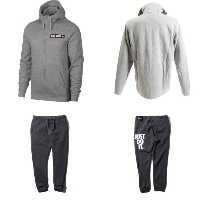Спортивный мужской флисовый серые Nike JDI