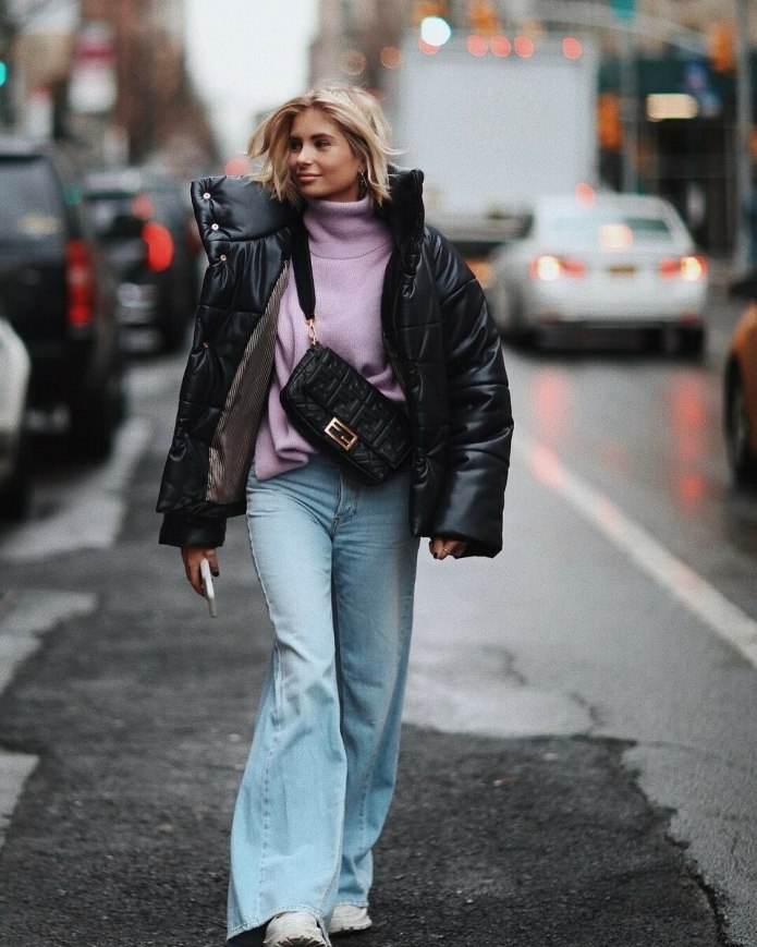 Пуховик тренд стрит стайл 2020