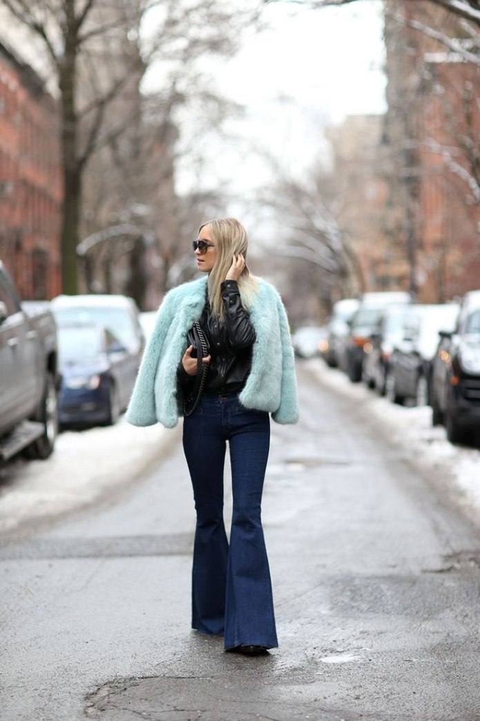 Верхняя одежда с широкими брюками