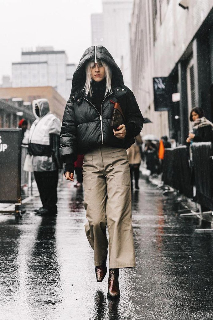 Кюлоты с пуховиком