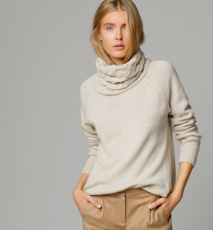 Massimo Dutti свитер с косами