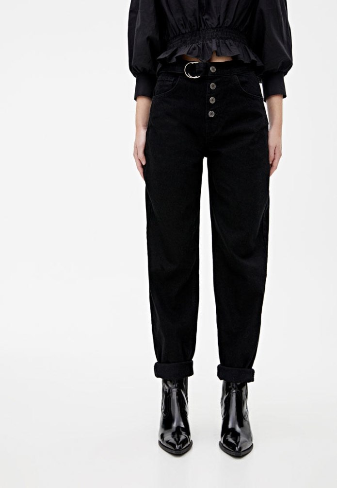 Бежевые штаны Pull and Bear женские