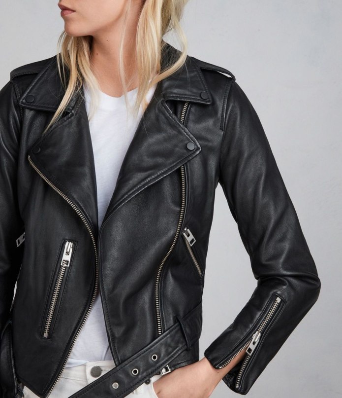 All Saints куртка кожаная Leather Biker