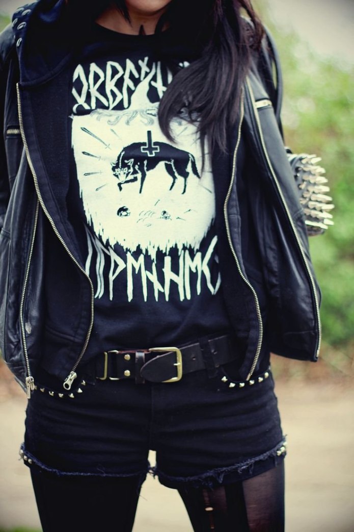 Goth outfit Грандж 2020 корейский шорты