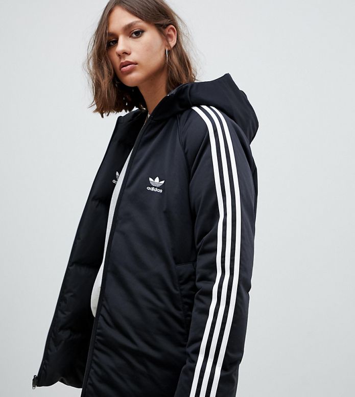 Adidas 3 Stripes зимняя куртка черная