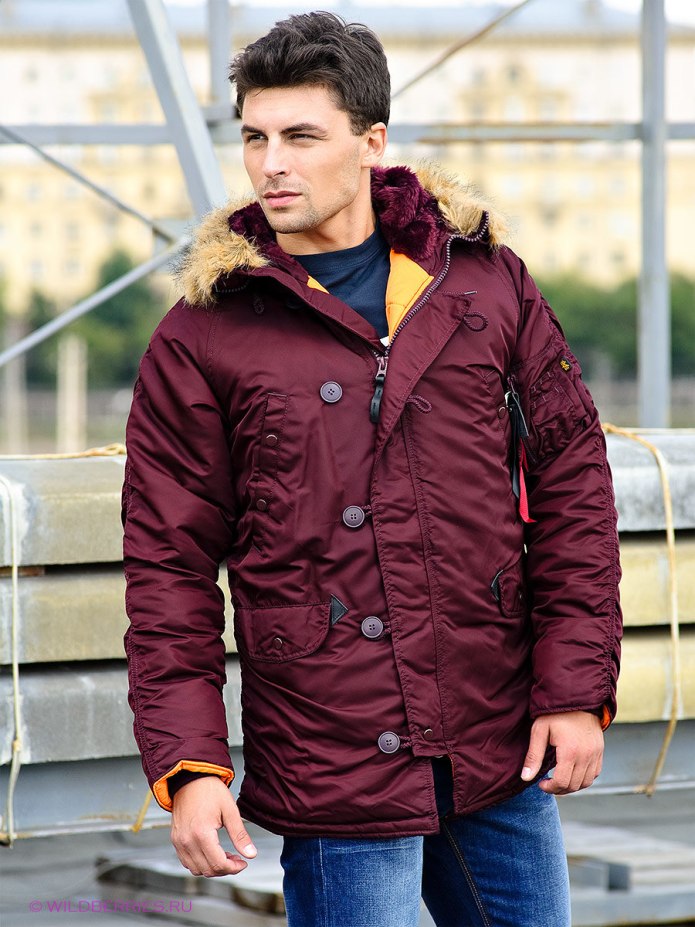 Alpha industries n3b Maroon