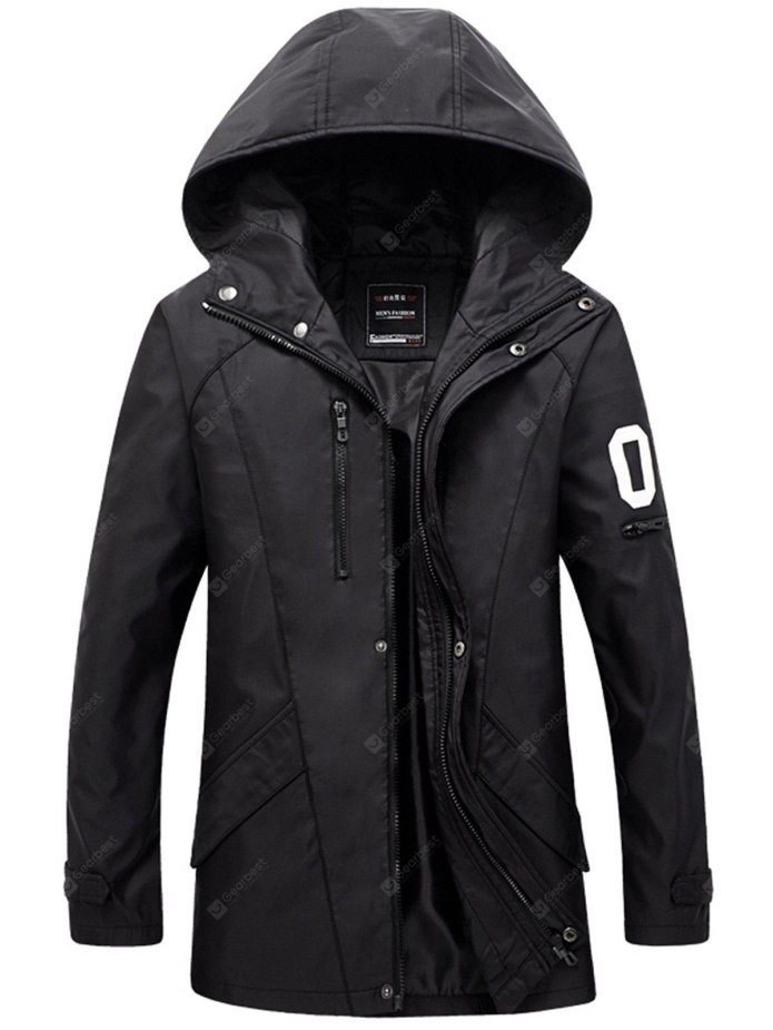 Пуховик мужской с капюшоном t1006y- Black