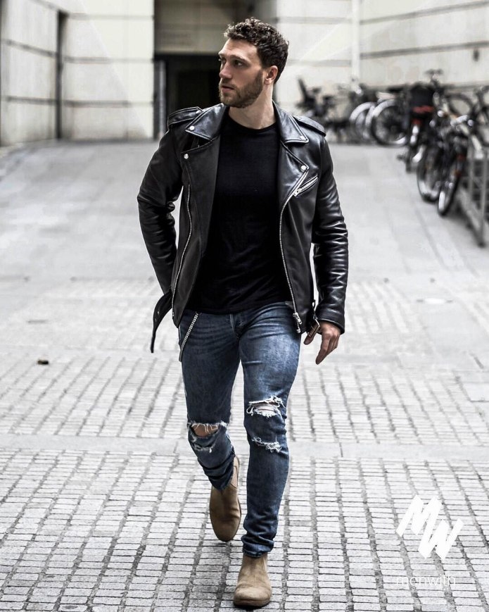 Челси и косуха мужской look