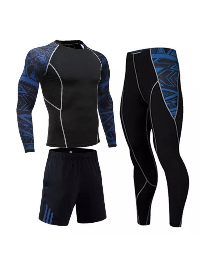 Компрессионный комплект для спорта мужские 5в1 Reebok