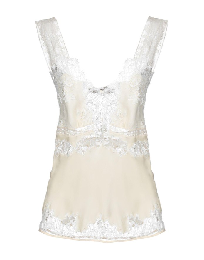 Блузки белые с кружевом Ermanno Scervino фото