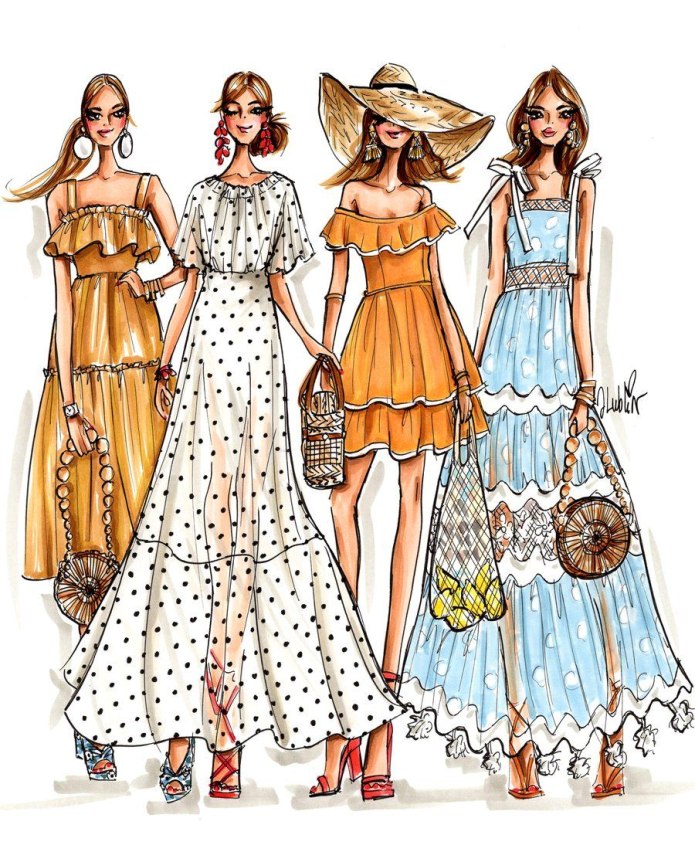 Ирина Пирогова Fashion illustration