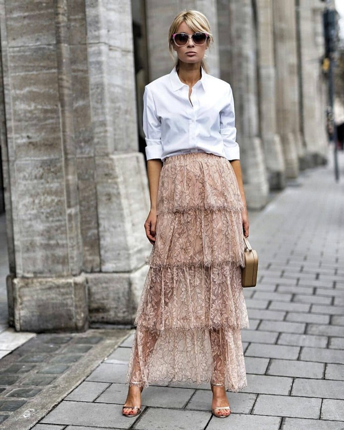 Юбка твидовая Street Style 2020