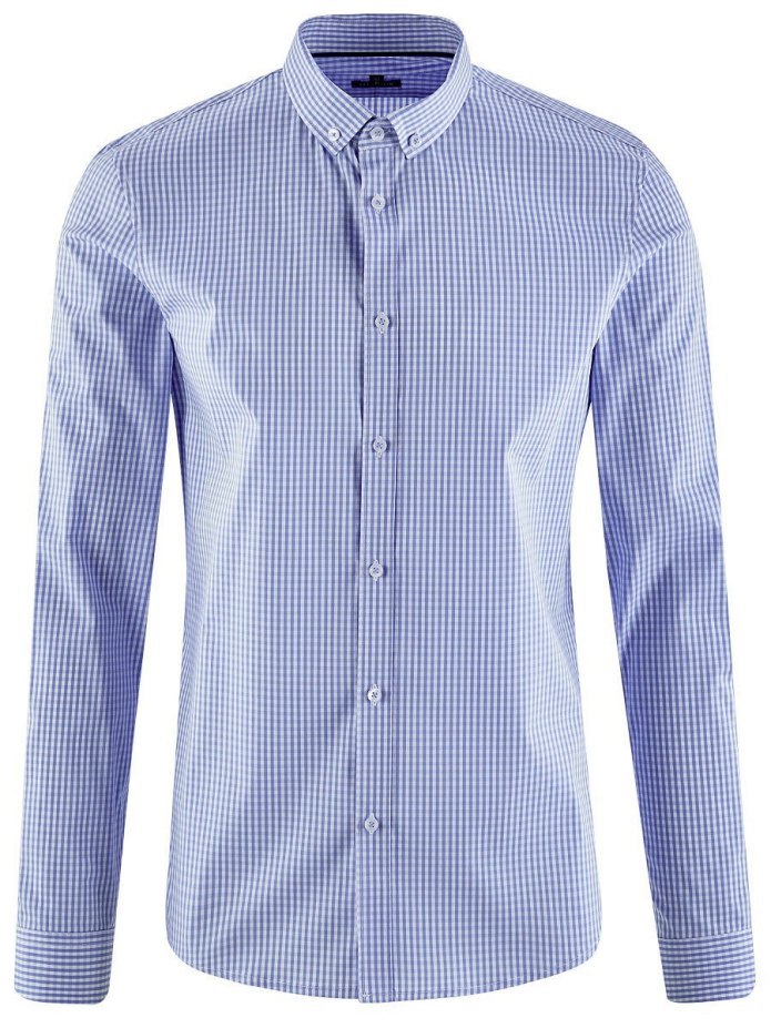 Рубашка мужская с длинным рукавом Platin Slim Fit