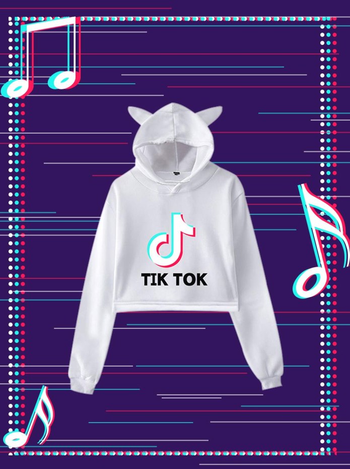 Толстовка с логотипом тик ток