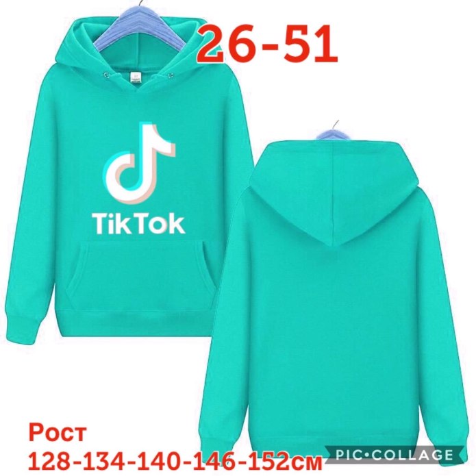 Детская толстовка тик ток для девочки