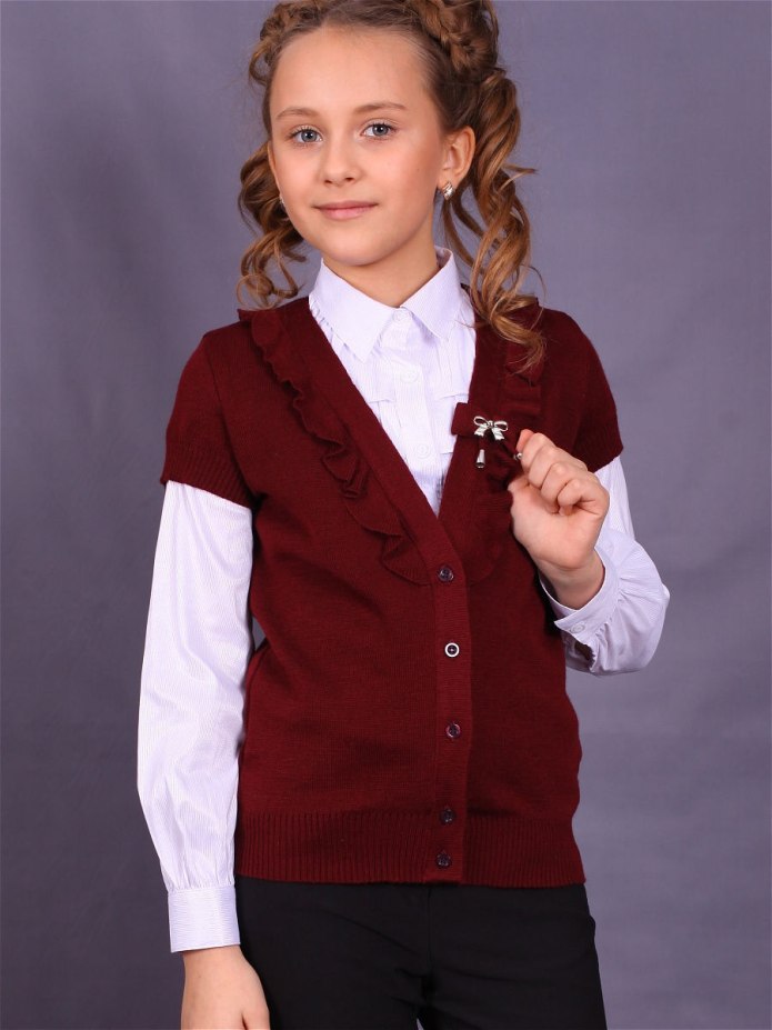 Stylish Amadeo жилет бордовый