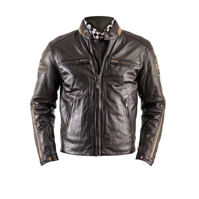 Кожаная мотокуртка Helstons Ace Marron