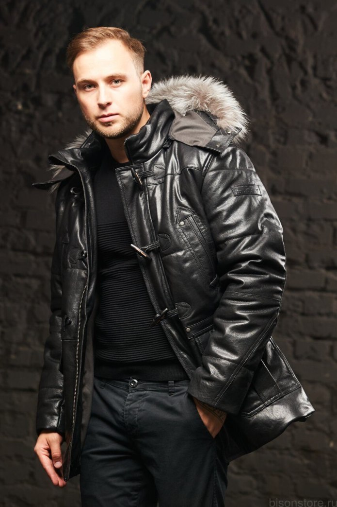 Fornax Leather Biker Jacket