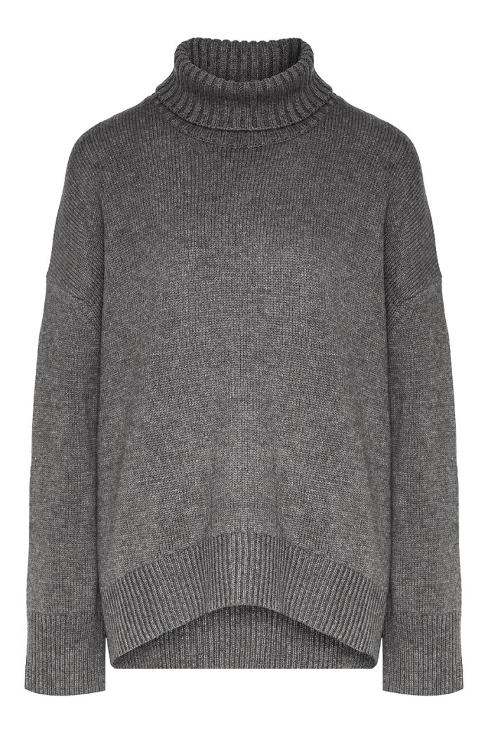 Серый Oversized свитер Bershka