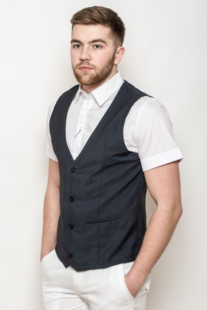 New Fashion men's Formal Casual Dress Vest Tie Suit Slim Tuxedo Waistcoat Coat