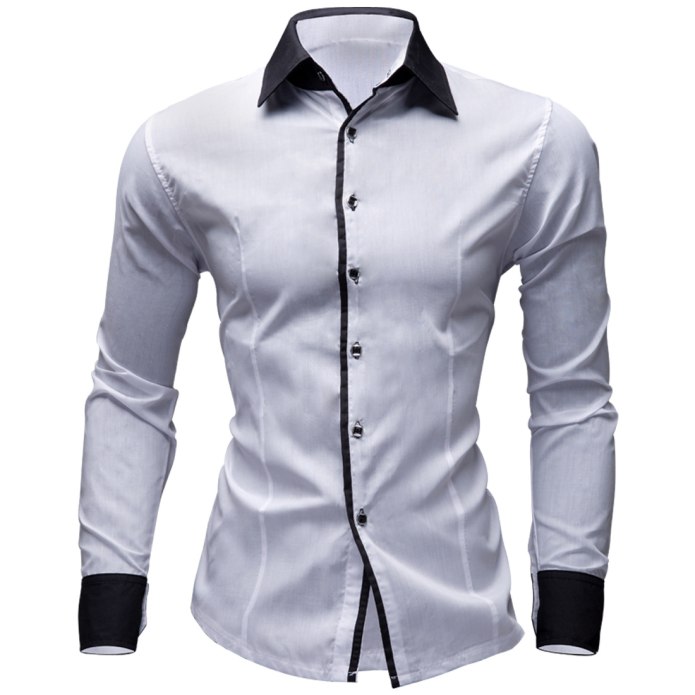 Рубашка мужская с длинным рукавом Platin Slim Fit