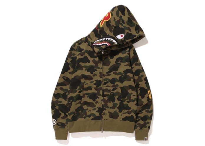 Bape zip Hoodie Camo
