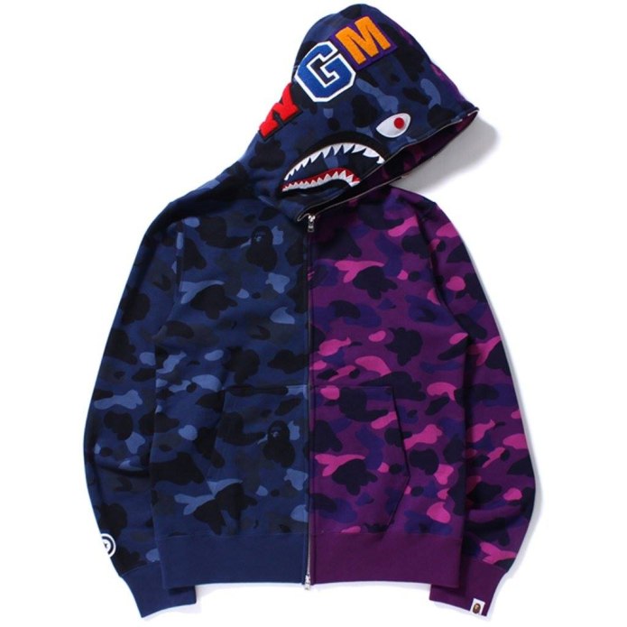 Bape adidas ЗИП худи